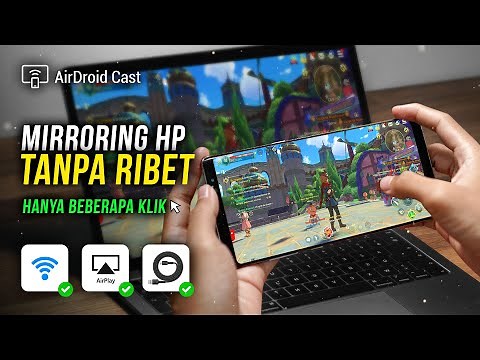 NO RIBET!!! Cara Gampang Mirroring Hp ke PC pakai AirDroid Cast