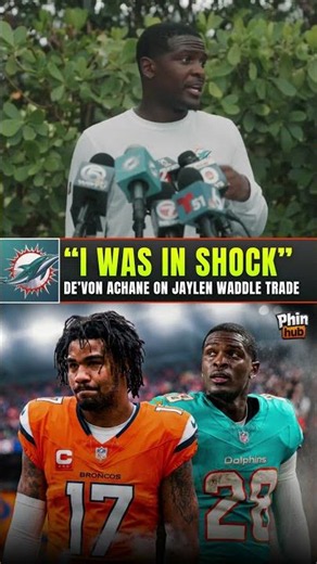 Dolphins Devon Achane on the Jaylen Waddle Trade to the Broncos 🫠