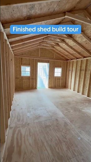 Finished shed build tour
