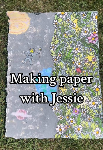 Making Handmade Paper with Jessie: A Creative Collaboration