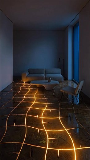 Illuminated Timber Grid, Epoxy & LED Floor (ai) | DIY & Crafts
