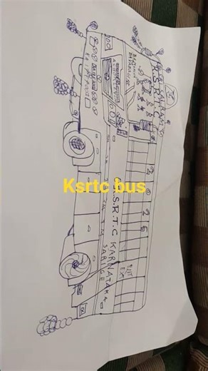 ksrtc bus drawing 😘❤️❤️💕