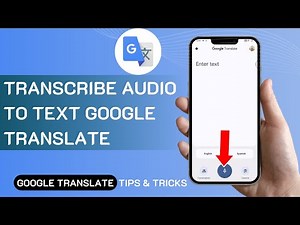 How To Transcribe Audio To Text Google Translate | Video Tutorial (2025)
