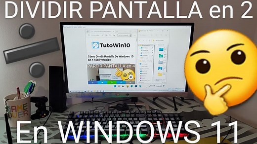 Cómo Dividir La Pantalla En 2 En Windows 11 Fácil y Rápido 2026