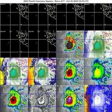 2023 Pacific Hurricane Season Timelapse: Tracked Storm #17