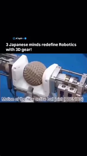 A.T.C on Instagram: "3 Japanese minds redefine Robotics with 3D gear! Japan has always been at the forefront of robotics innovation, and this time, three brilliant minds are pushing the boundaries even further. Meet the team behind a groundbreaking 3D-printed robotic system that’s set to revolutionize the industry. From design to functionality, they’re redefining what’s possible in robotics."