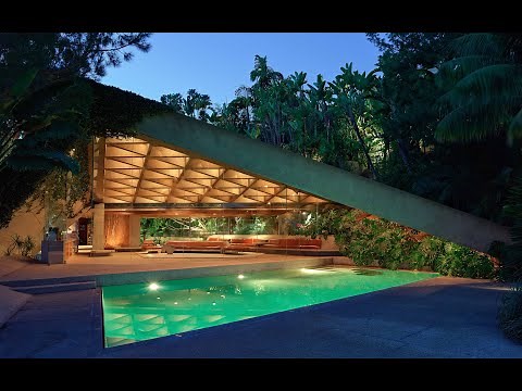 Sheats Goldstein House by John Lautner, complete overview and walkthrough