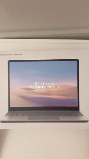 unbox my new laptop w/ me #surfacego #microsoft #college