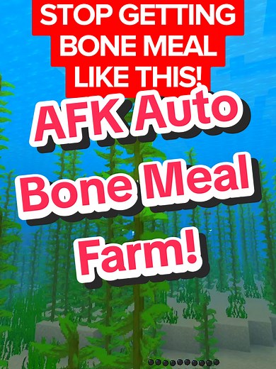 AFK Auto Bone Meal Farm Guide in Minecraft