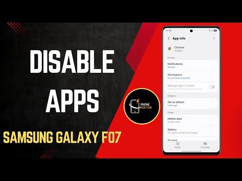 How To Disable Apps on Samsung Galaxy F07 | Stop Background Apps & Improve Performance!