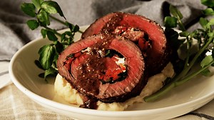 Rolled Roast Beef With Herb Butter