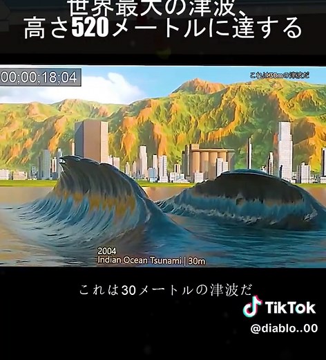 世界で一番高い津波はなんと520メートルに達した#ドキュメンタリー
