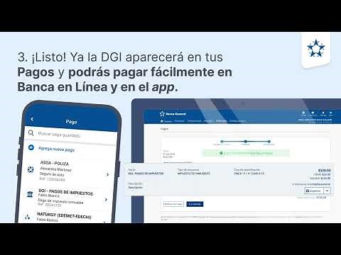 Realiza tus pagos a DGI desde Banca en Línea o el app de Banco General