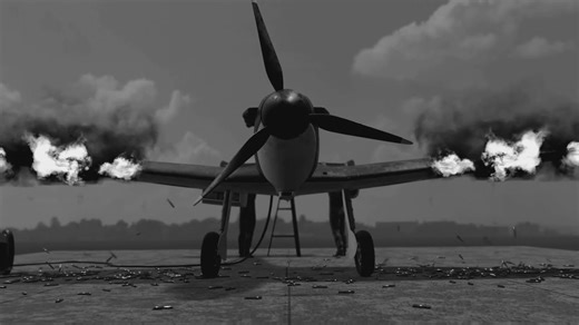 Spitfire Mk1 - gun convergence test over the range