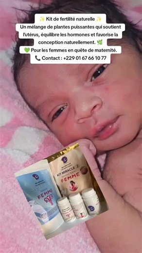 ✨ Kit de fertilité naturelle ✨ Un mélange de plantes puissantes qui soutient l’utérus, équilibre les hormones et favorise la conception naturellement. 🌿 💚 Pour les femmes en quête de maternité. 📞 Contact :  229 01 67 66 10 77#maternite #produitfertilité #grossessegemellaire #naissance2024 #fertilite