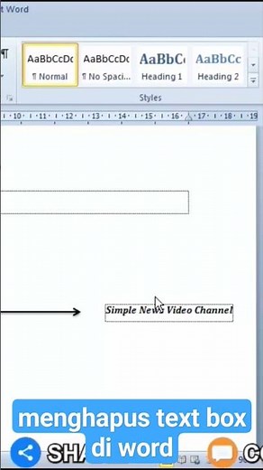 How to delete text box in Word #shorts #word #simplenewsvideo #yearofyou