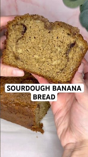 Sourdough Banana Bread! Recipe in description ❤️
