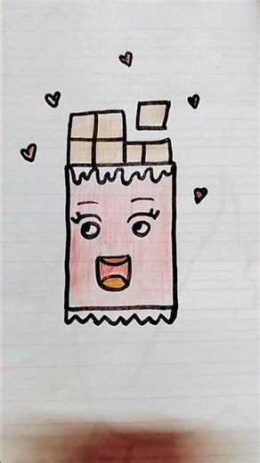 how to draw# chocolate #step by step# drawing #YouTube# short video
