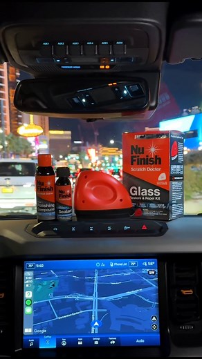 Nu Finish on Instagram: "Our Nu Scratch Doctor Glass Restore & Repel Kit. Improving nighttime visibility by 100% 🤯 Pre-order now at the #linkinbio. #NuFinish #MakeItNu #CarCare #AutoDetailing #Detailing #GlassCleaner #Ceramic #DetailingWorld #SEMA2024 #SEMA #CarShow #NewProduct #ProductLaunch #SEMAshow #LasVegas @semashow"