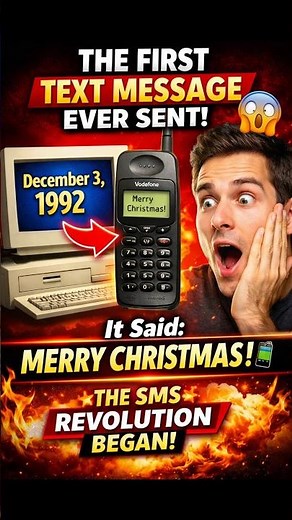 The First Text Message Ever Sent… and It Changed the World! 📱😲 #texting #smstexting