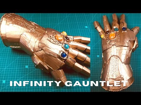 How to make Infinity Gauntlet out of cardboard| the avengers DIY Infinity Gauntlet