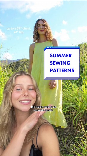 The best indie pattern designers for summer sewing (imho) 👏🔆 #summersewing #sewingfyp #sewtok #sewingpatterns #sewistsoftiktok #diyfashion #summeroutfitinspo