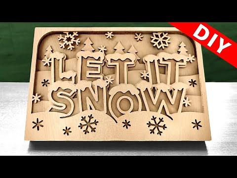 Let It Snow - scroll saw christmas project