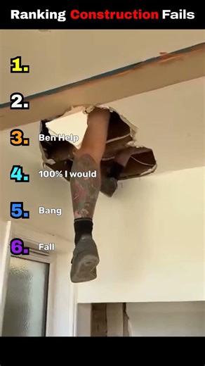 Ranking the WORST Construction Fails 😱 #shorts #funnyfails