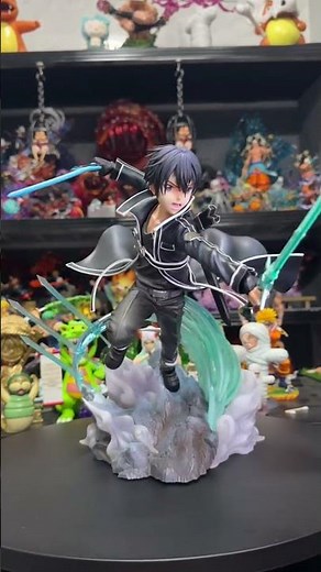 #225 Kirito ⚔️💥 Dual Blades Unleashed | Sword Art Online Epic Figure #shorts