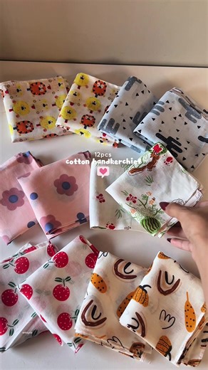 12 Cute Cotton Handkerchiefs for Women