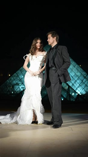 Mr and Mrs Sprouse take Paris! Barbara Palvin and Dylan Sprouse stunned at the Grand Dîner du Louvre in Paris. The annual event, attended by celebrities from around the world, raises funds to safeguard the Louvre Museum’s heritage ✨ | HELLO!