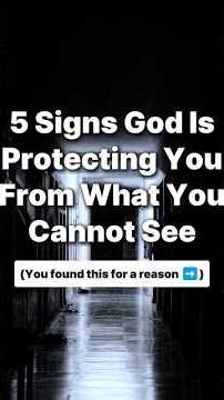 Chosen Ones: 5 Signs God Is Protecting You From Something 👁️🙏 - Soul Whispers