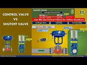 Control valve vs Shutoff valve | Can We Use Control Valves for Safety Shutdown