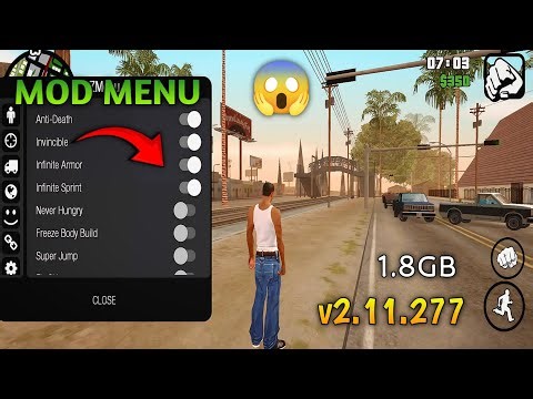 GTA San Andreas Mod Menu ( v2.11.277 ) For Android 🔥 + Installation Tutorial