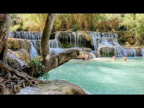 【ラオス】大満足！全力推奨！クアンシーの滝（ルアンパバーン）Kuang Si Waterfall in Luang Prabang, LAOS