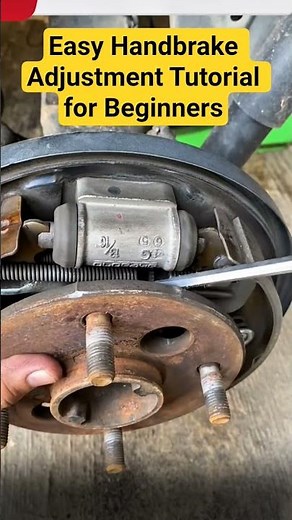 Easy Handbrake Adjustment Tutorial for Beginners #shorts #brakesystem #mechanic