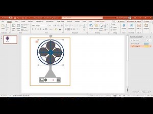 PowerPoint Animation Tutorial: Create a Stunning Animated Table Fan | PPT Fan Animation Step-by-Step