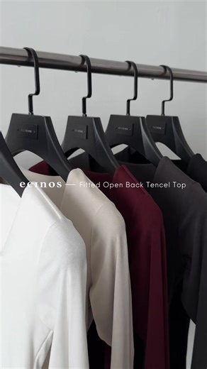 Stylish Fitted Open Back Tencel Top