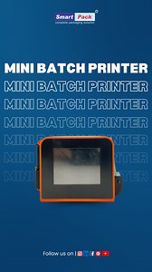 "Forget messy stickers – print it smart! 🖨️✨ Meet our Mini Batch Coding Printer – small in size, big on performance! Whether it’s batch number or MRP, get a clean, professional print on every product – no smudges, no hassle! 😎 ✅ Easy to operate ✅ Sharp, clear printing ✅ Works on pouches, bottles, boxes & more Make your packaging smarter. Grow your business faster! 📩 DM us for a demo or call now! 📲 Call/WhatsApp: 91 9109108483 🌐 Visit: www.smartpackindia.com 📍 Smart Packaging System – Indor
