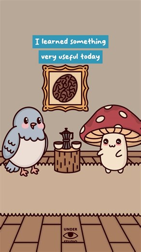 Just Learned This About Humans 🐦 Original Audio: John Mason #friends #coffee #cafe #relatable #animation | Under Studio