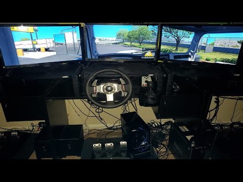 American Truck Simulator - 3 Monitor Screen Setup Showcase