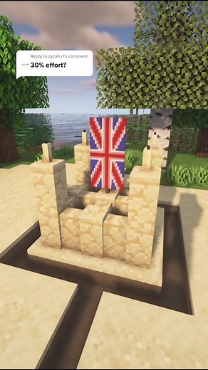 Sandcastle Building Tutorial in Minecraft