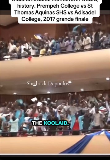 Most emotional moments in NSMQ history. Prempeh College vs St Thomas Aquinas SHS vs Adisadel College, 2017 grande finale #nsmq2026 #nsmqghana #nsmqthrowback #prempehcollege #stthomasaquinashighschool