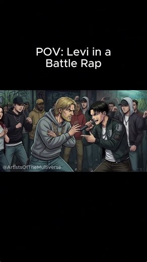 WTF? Levi is in a Battle rap. #levi #attackontitan #fms #redbullbatalla #freestyle