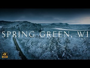 Spring Green, Wisconsin - Winter 2024 [Drone Footage 4K] Wisconsin By Air