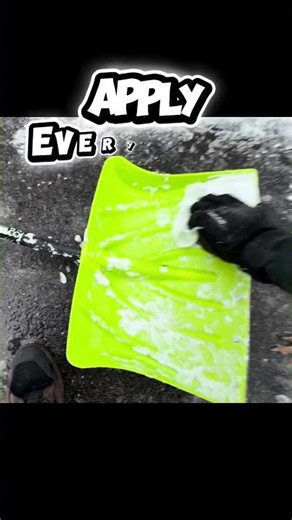 Snow Sticking to Your Shovel? Try This ❄️