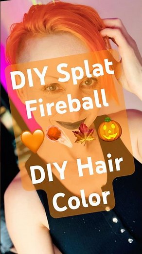 ☄️ Splat Fireball Neon Orange DIY Hair Dye 🎃🍁