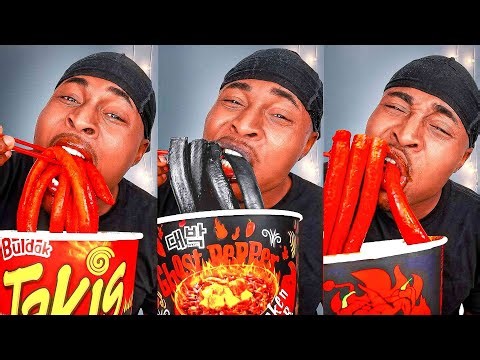 Small to Giant Spiciest Ramens ASMR | Compilation!