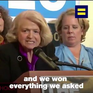 Nothing could stop Edith Windsor from fighting for marriage equality - not even the Supreme Court. Thank you, Edie, for being an advocate and inspiration to us all. | Human Rights Campaign
