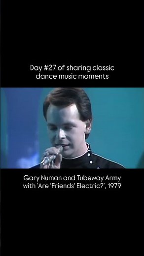 Tubeway Army with 'Are 'Friends' Electric?' 1979 #nostalgia